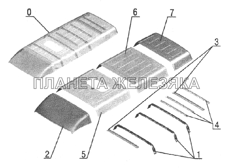 Крыша (3221-5700012-10) ГАЗ-2705, 3221 (куз. детали)